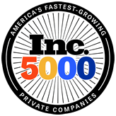 Inc 5000 American's Fastest Growing Private Companies Award for High Point Gutter in Snohomish & King County, WA