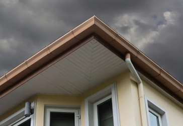 Quality gutter downspout installed on a Seattle home