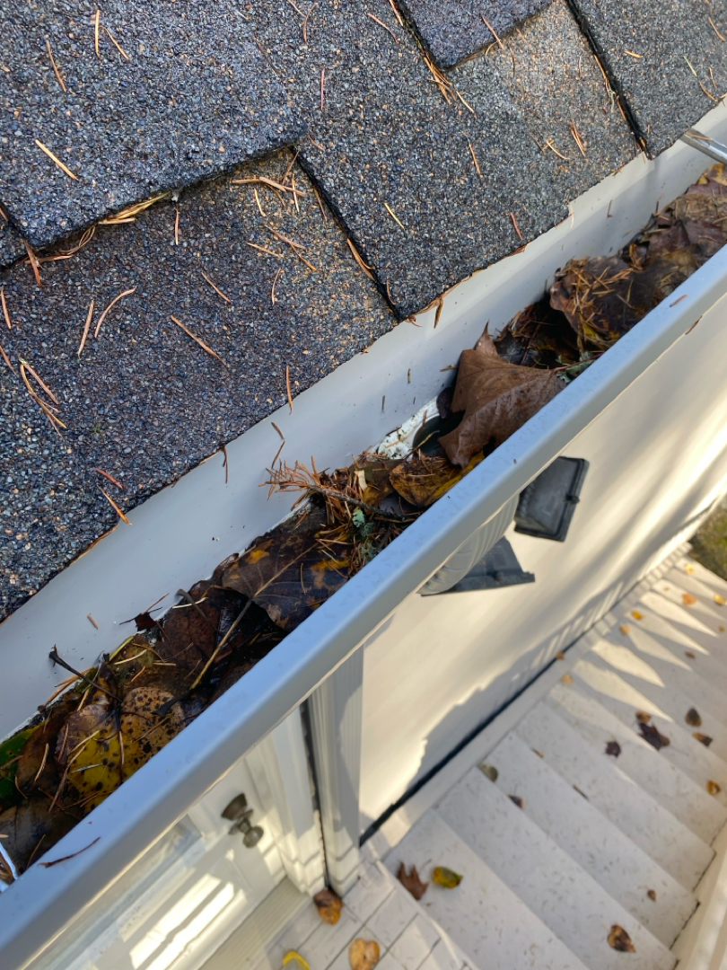Clean skylight after a roof cleaning