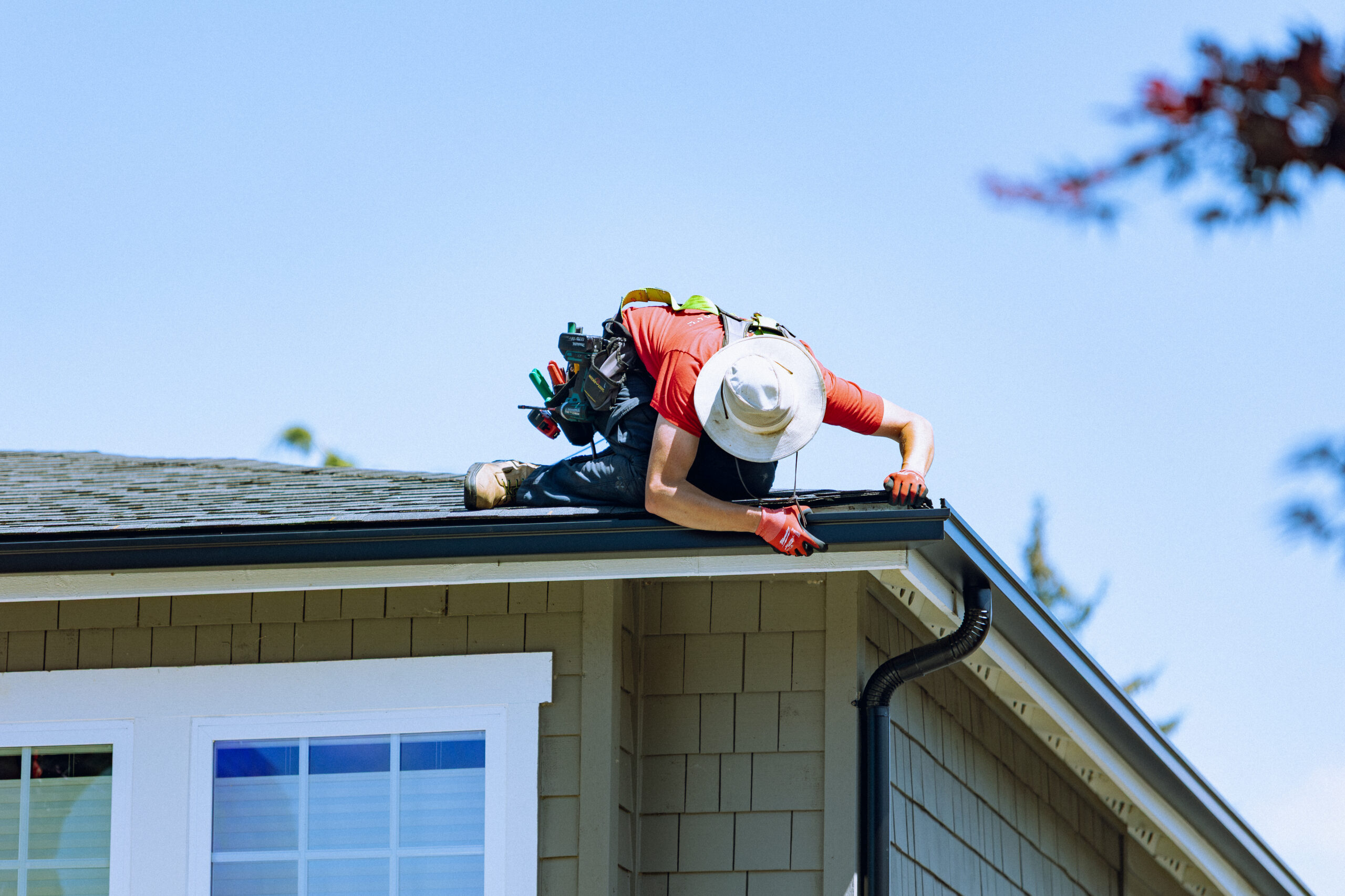 High Point Gutter crew installing new gutters