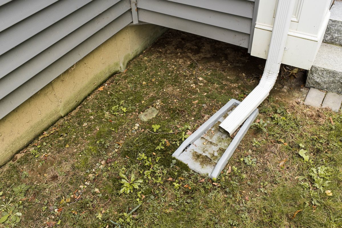 Water pooling at a home's foundation